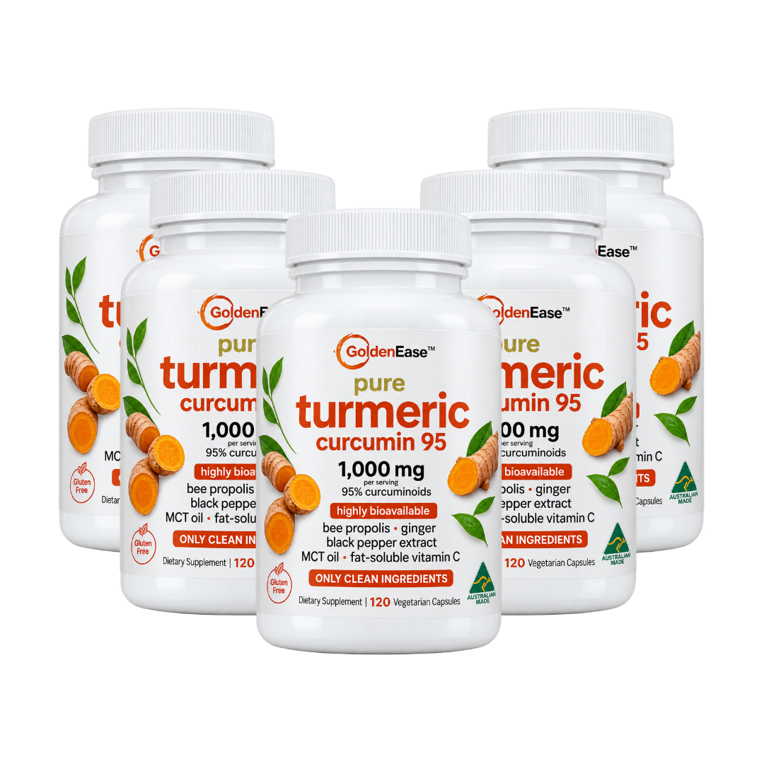 GoldenEase™ – Organic Turmeric & Black Pepper Capsules