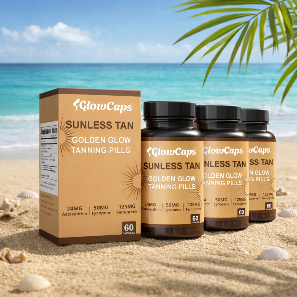 GlowCaps™ | Gives you a full body tan – without sun or self-tanning creams