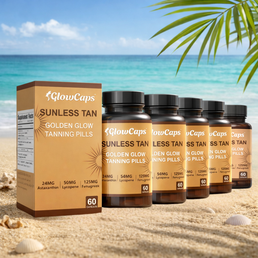 GlowCaps™ | Gives you a full body tan – without sun or self-tanning creams