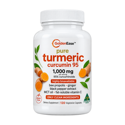 GoldenEase™ – Organic Turmeric & Black Pepper Capsules