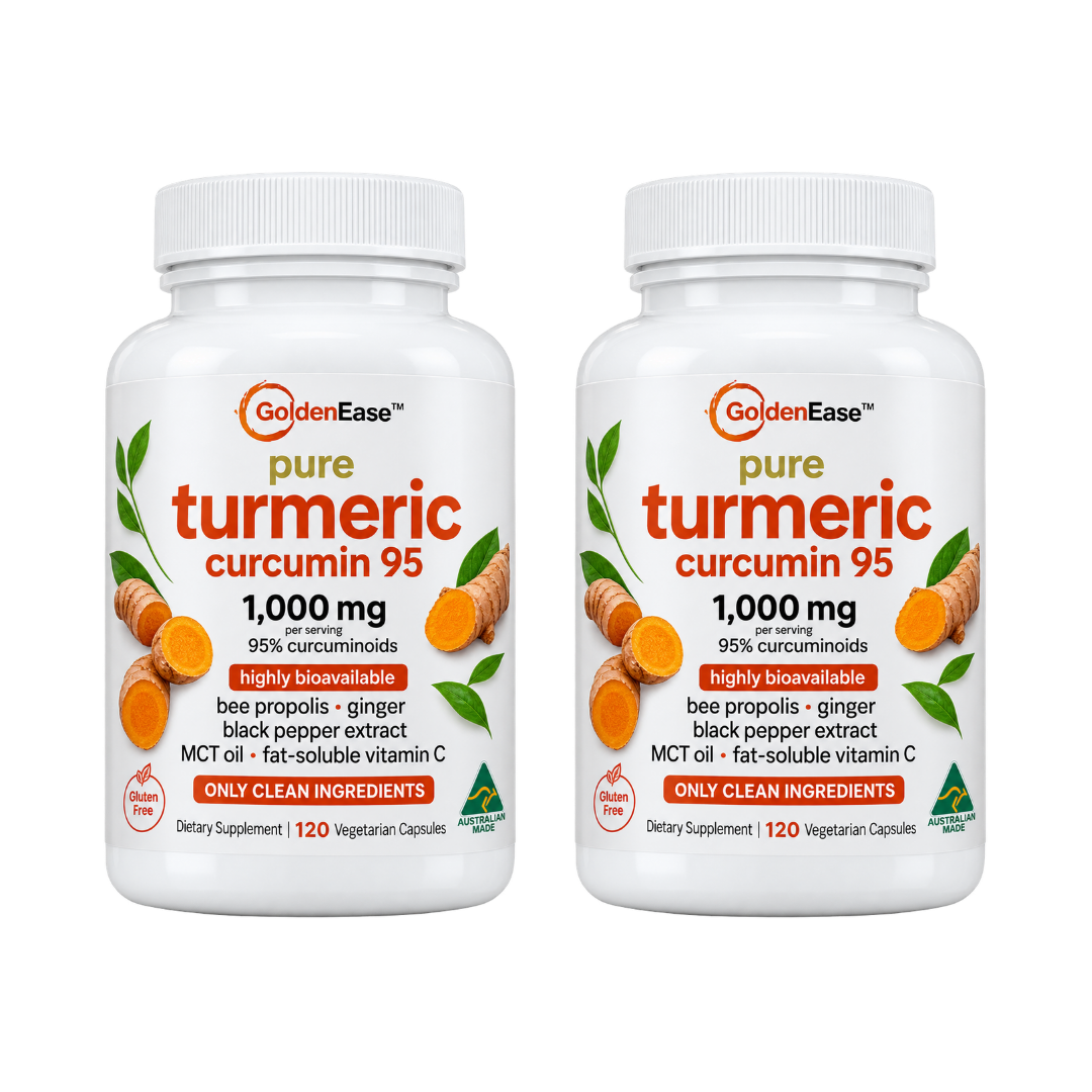 GoldenEase™ – Organic Turmeric & Black Pepper Capsules