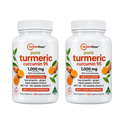 GoldenEase™ – Organic Turmeric & Black Pepper Capsules