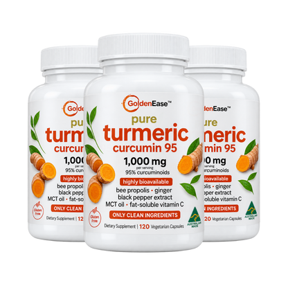 GoldenEase™ – Organic Turmeric & Black Pepper Capsules