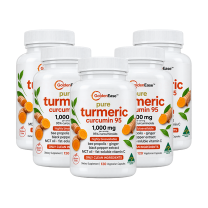 GoldenEase™ – Organic Turmeric & Black Pepper Capsules